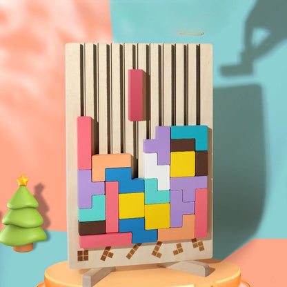 Schat & Elie™ LogicBlocks – Educatieve 3D Houten Puzzel