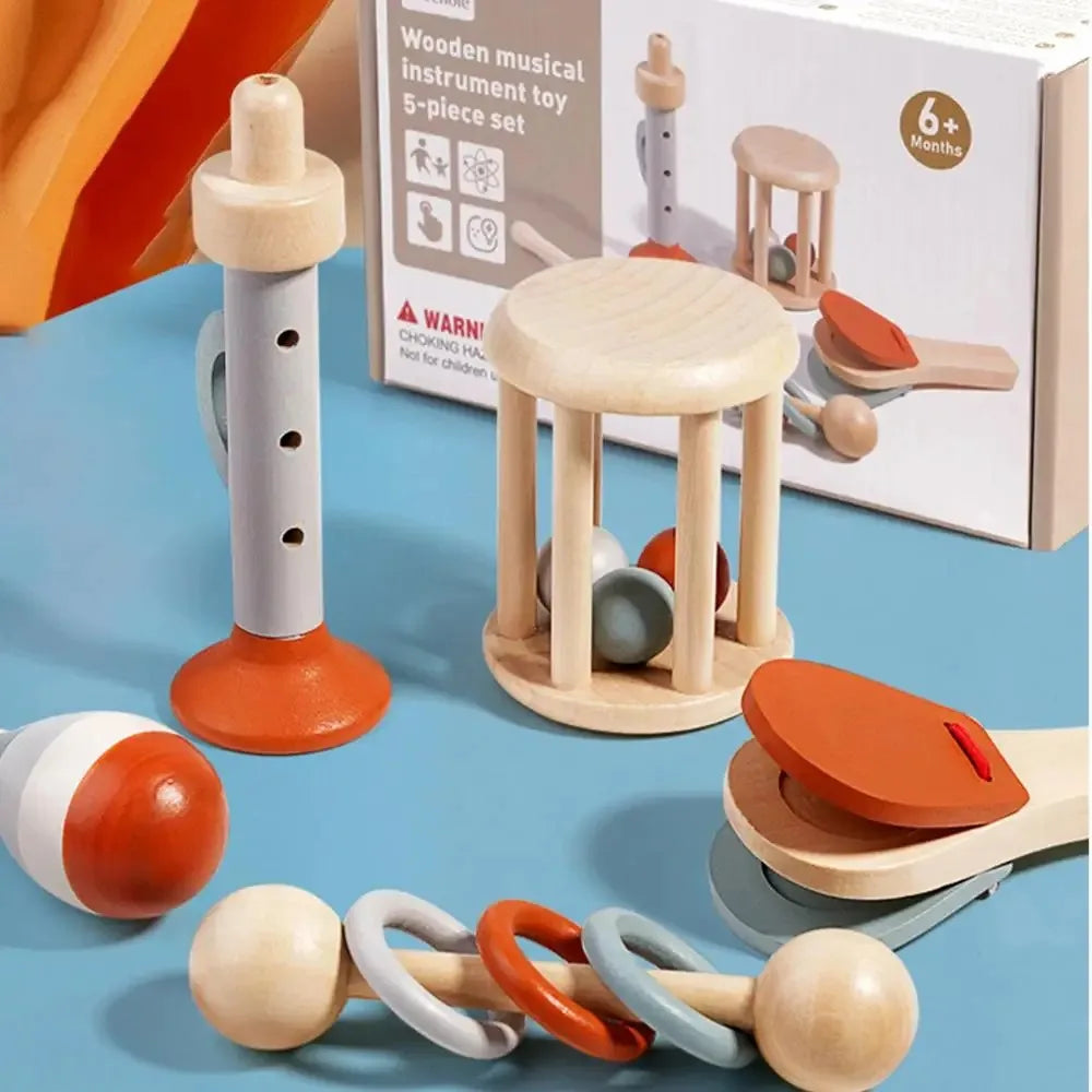 Schat & Elie™ Houten Muziekset