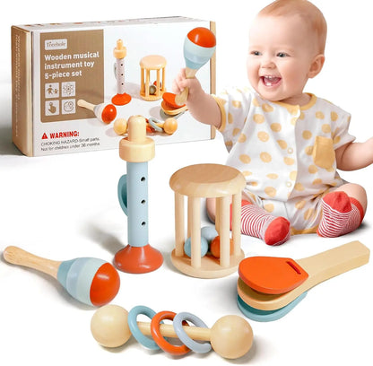Schat & Elie™ Houten Muziekset