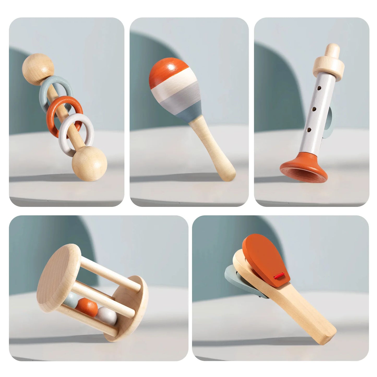 Schat & Elie™ Houten Muziekset
